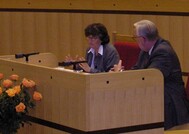 Prof. Anna Grześkowiak-Krwawicz i Prezes TK Jerzy Stępień
Uczestnicy wykładu
Uczestnicy wykładu