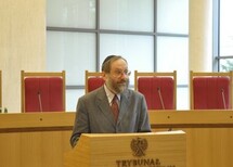 Prof. Joseph Weiler, Prezes Trybunału Konstytucyjnego prof. Andrzej Rzepliński oraz Przewodniczący Polskiej Rady Chrześcijan i Żydów prof. Stanisław Krajewski.
Przewodniczący Polskiej Rady Chrześcijan i Żydów prof. Stanisław Krajewski.
Prof. Joseph Weiler, Prezes Trybunału Konstytucyjnego prof. Andrzej Rzepliński oraz Przewodniczący Polskiej Rady Chrześcijan i Żydów o. Wiesław Dawidowski.
Przewodniczący Polskiej Rady Chrześcijan i Żydów o. Wiesław Dawidowski.
Przedstawiciele Polskiej Rady Chrześcijan i Żydów wręczają prof. Josephowi Weilerowi tytuł "Człowieka Pojednania".
Przedstawiciele Polskiej Rady Chrześcijan i Żydów wręczają prof. Josephowi Weilerowi tytuł "Człowieka Pojednania".
Przedstawiciele Polskiej Rady Chrześcijan i Żydów wręczają prof. Josephowi Weilerowi tytuł "Człowieka Pojednania".
Prof. Joseph Weiler