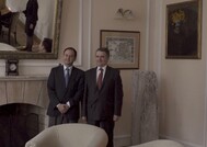 Wiceprzewodniczący Komitetu Monitorującego Kongresu Władz Lokalnych i Regionalnych Jos Wienen i Sędzia Trybunału Konstytucyjnego prof. Leon Kieres